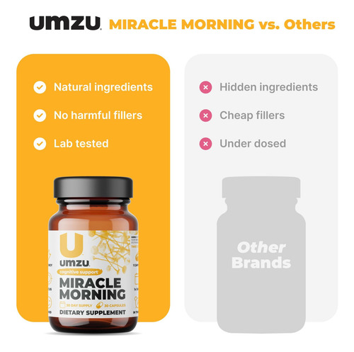 Suplemento Energético Umzu Miracle Morning Com Cafeína E Int - Imagem 15