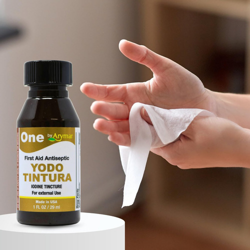 Tintura De Iodo Arymar 2% Para Ferimentos Leves, 1 Oz - Imagem 3