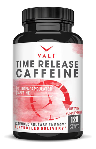 Vali Time Libere Caffeine 100mg Pills - Liberação Lenta Inte
