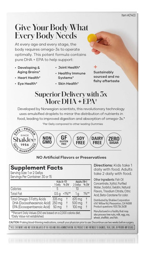Shaklee - Omega-3 Gellys - Gomas De Limonada De Morango - M - Imagem 10
