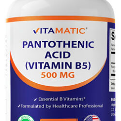Suplemento De Ácido Pantotênico Vitamático (vitamina B5) 500