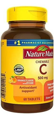 Vitamina C Nature Made 500 Mg Masticable 60 Comprimidos - Imagem 9