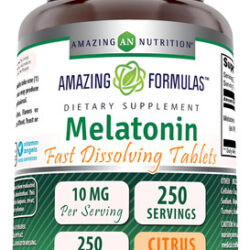 Melatonina Amazing Nutrition 10 Mg Dissolução Rápida 250