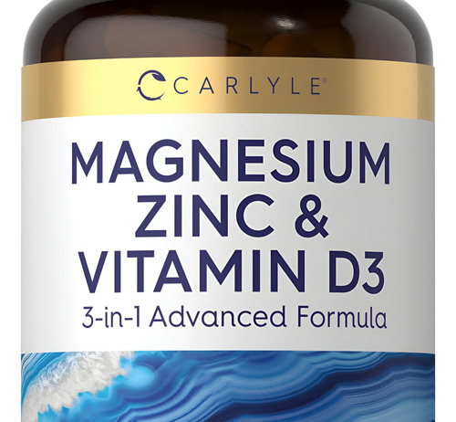 Carlyle Magnésio, Zinco E Vitamina D3 90 Cápsulas