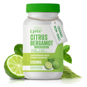 Suplemento Leaping Lynx Citrus Bergamota 1200 Mg 120 Cápsula