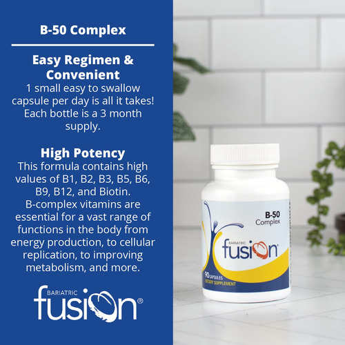 Suplemento Bariatric Fusion Vitamin B-50 Complex 90 Comprimi - Imagem 3