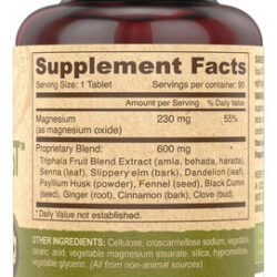 Deva Vegan Colon Assist &quot Comprimidos Com Magnésio, Triphala