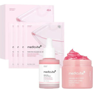 //medicube Pink Glass Glow Skin Trio - (4 Unidades)