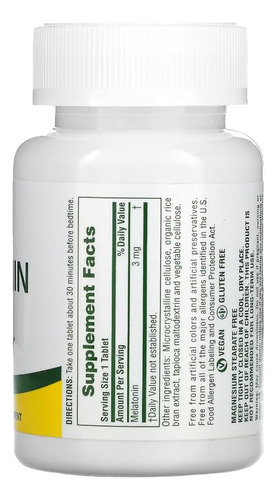 Melatonina Naturesplus Natures Plus 3 Mg - 90 Comprimidos - Imagem 5