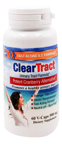 Suplemento Clear Tract D-mannose, Cápsulas De 500 Mg, 60 Uni