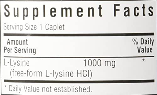 Cápsulas Bluebonnet L-lisina 1000 Mg, 100 Contagens - Imagem 9