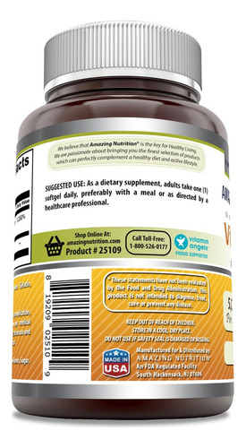 Suplemento De Vitamina D3 Da Amazing Nutrition Com Azeite De - Imagem 3