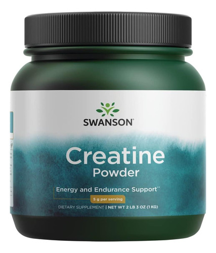 Swanson Creatine Powder 2 Lb 3 Onças (1 Kg) Pwdr