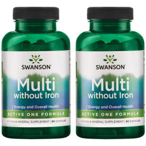 Swanson Active One Multivitamin Without Iron 90 Capsules (2