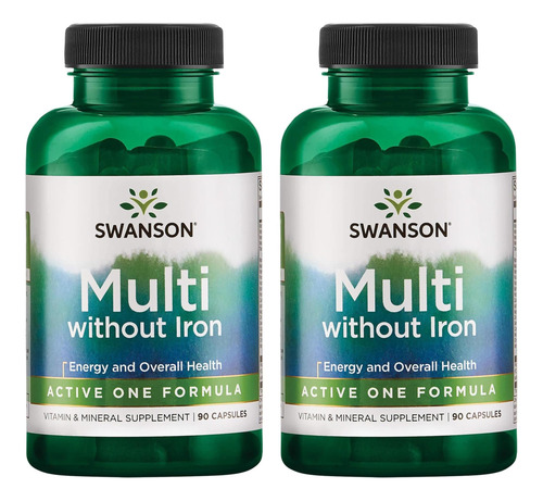Swanson Active One Multivitamin Without Iron 90 Capsules (2
