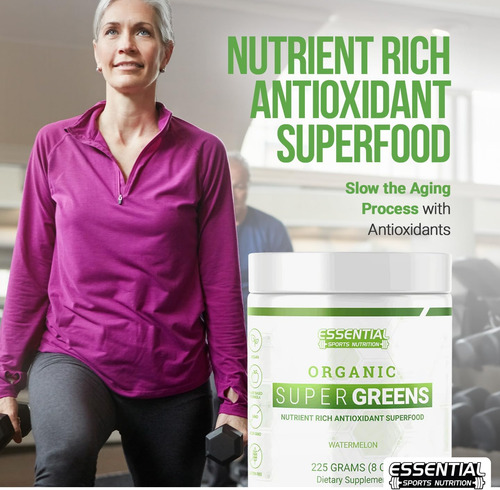 Pó De Super Greens Orgânicos De Nutrição Esportiva Esportiva - Imagem 7