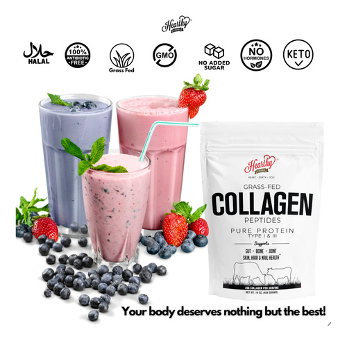 Colágeno Em Pó Hearthy Foods 500ml - 18g De Proteína Tipo Ha - Imagem 6