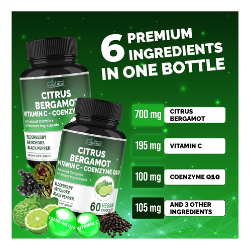 Suplemento Orgânico De Bergamota E Cítricos De Cadanos - Imagem 3