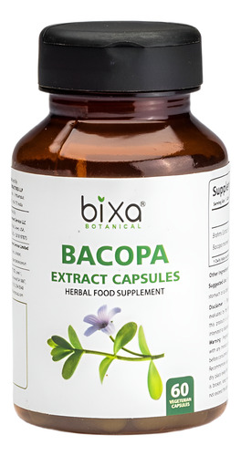 Bixa Botanical Bacopa Botánica 450 Mg - Suplemento De Ervas
