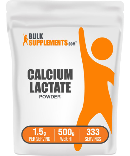 Suplemento De Cálcio Bulksupplements.com Lactato De Cálcio 5