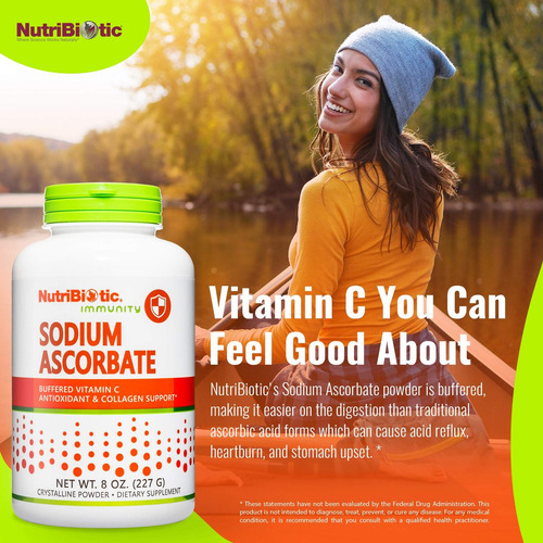 Vitamina C Em Pó Nutribiotic 8 Oz Vegana - Imagem 3