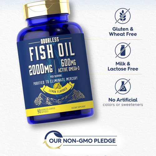 Óleo De Peixe Carlyle 2000mg | 90 Géis Inodoros - Imagem 4