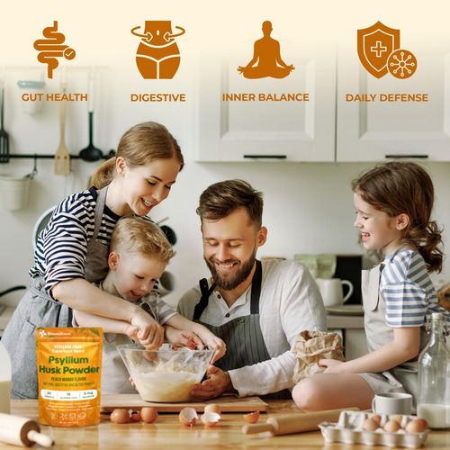 Suplemento Bloomboost Psyllium Husk Powder Tropical Flavor - Imagem 5