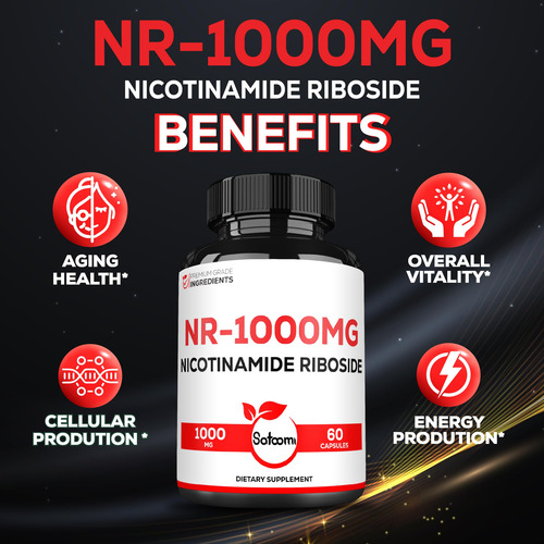 Suplemento Satoomi Nad Riboside De Nicotinamida - Nr 1000mg - Imagem 5
