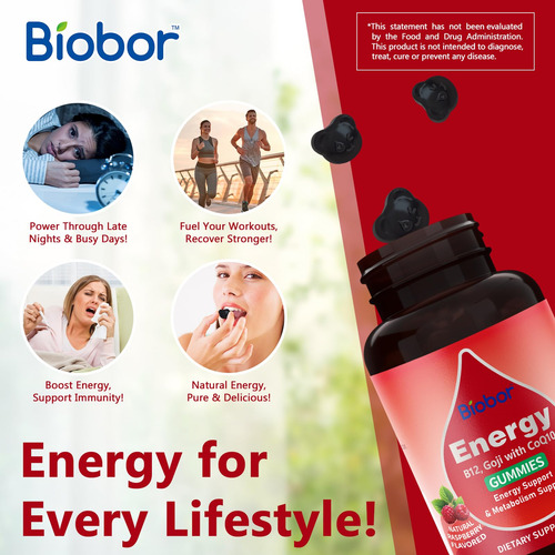Suplemento De Gomas Biobor Natural Energy Com Vitamina B12 6 - Imagem 6