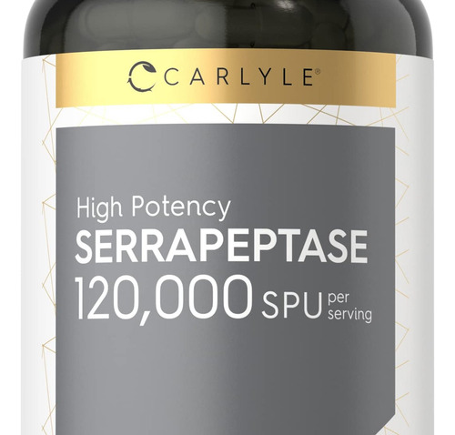 Carlyle, Serrapeptase 120000 Spu - 120 Cápsulas
