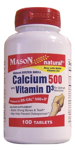 Mason Natural Mason Natural Oyster Shell Cálcio 500 Mg