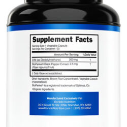 Suplemento Dorado Nutrition Dim Para Equilíbrio Hormonal