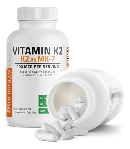 Suplemento De Vitamina K2 Bronson Como Mk-7 Menaquinona 100m - Imagem 6
