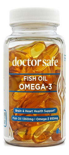 Suplemento De Óleo De Peixe Ômega 3 Doctor Safe 1360 Mg