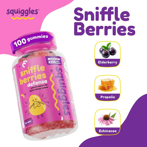 Gomas De Sabugueiro Squiggles Para Crianças Com Própolis E - Imagem 6