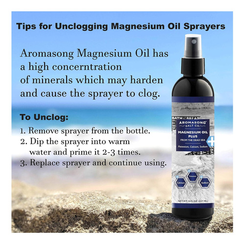 Spray De Magnésio Ultra-puro De Força Extra De Aromasong (ma - Imagem 4
