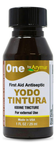 Tintura De Iodo Arymar 2% Para Ferimentos Leves, 1 Oz