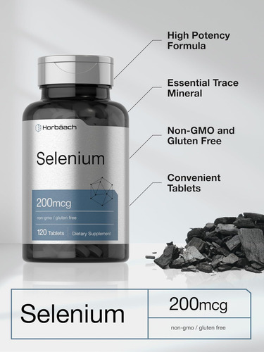 Suplemento Horbäach Selênio 200mcg | 120 Comprimidos | Não-o - Imagem 4
