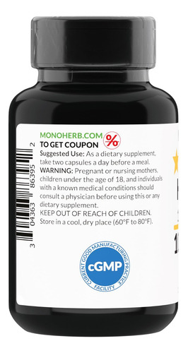 Extrato De Hadjod Monoherb 1000 Mg - 90 Cápsulas - Imagem 4