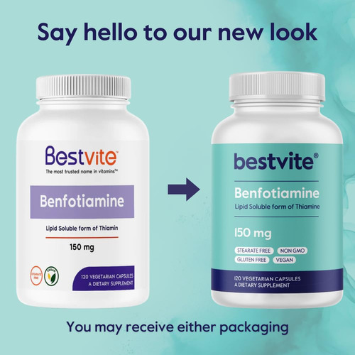 Suplemento Bestvite Benfotiamina 150 Mg 120 Cápsulas - Imagem 7