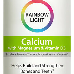 Comprimidos De Cálcio E Magnésio Rainbow Light Com Vitamina