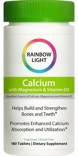 Comprimidos De Cálcio E Magnésio Rainbow Light Com Vitamina
