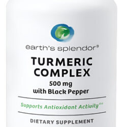 Complexo De Cúrcuma Earth&quots Splendor 500mg Com Pimenta