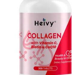 Peptídeos Multi-colágeno Heivy 300 Comprimidos, Vitamina C,