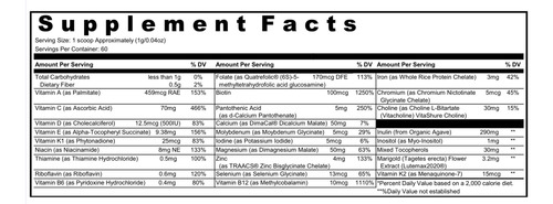 Multivitamínico Em Pó Dr. Wholeness Head Start 60 Porções - Imagem 5