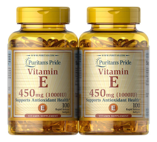 Vitamina E Puritans Pride 450mg 200 Cápsulas - Imagem 5