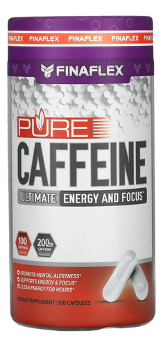 Suplemento Finaflex Pure Caffeine 100 Cápsulas