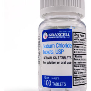 Comprimidos De Cloreto De Sódio Graxcell 1g - 100