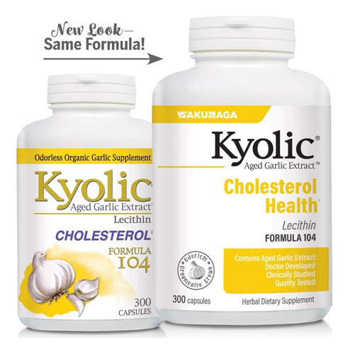 Suplemento Kyolic Aged Alho Extract Formula 104 300 Cápsulas - Imagem 5