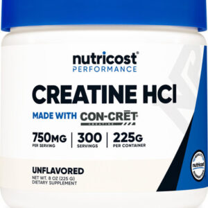 Suplemento Nutricost Creatina Hcl Em Pó 240 Ml (300 Porções)